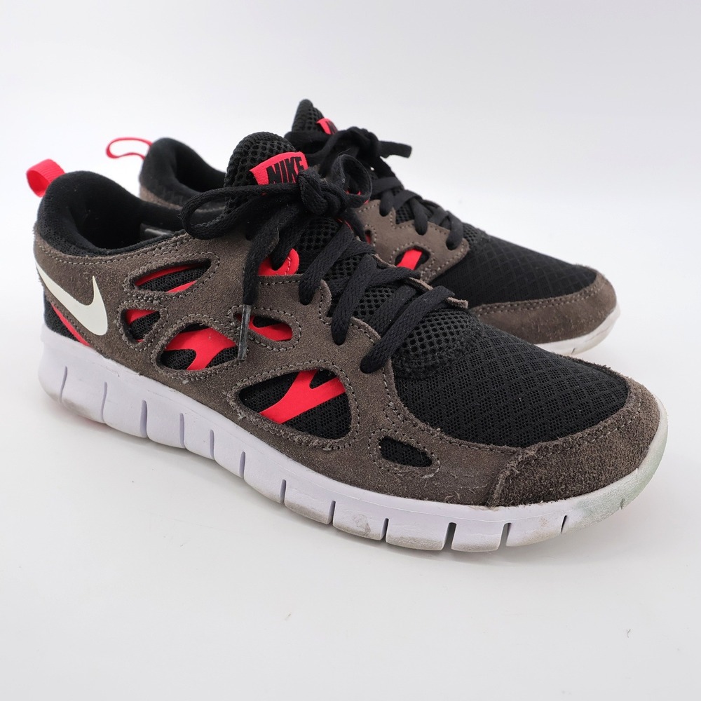 Nike Free Run 2 DD0163-002 Sneakers Brown Black Red 7Y or Womens 8